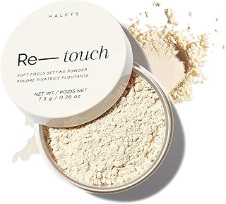 HALEYS Re-touch Setting Powder VEGAN + CRUELTY-FREE, Ultra-Blurring, Lightweight, Non-Caking, Nourishes, Smoothens for Filter-Like Finish, Soft Focus Translucent Loose Powder (Honey Shade)