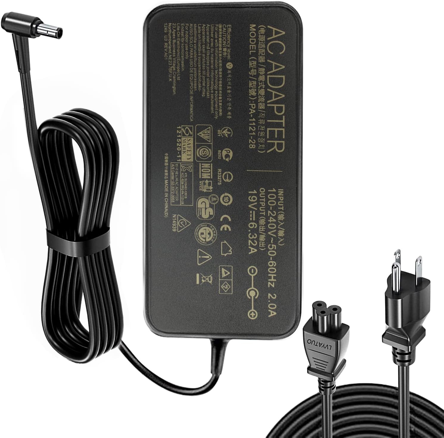 New 19V 6.32A 120W Laptop Adapter A15120P1A PA112128 AC Power Charger for Asus New 19V 6.32A 120W Laptop Adapter A15120P1A PA112128 AC Power Charger for Asus