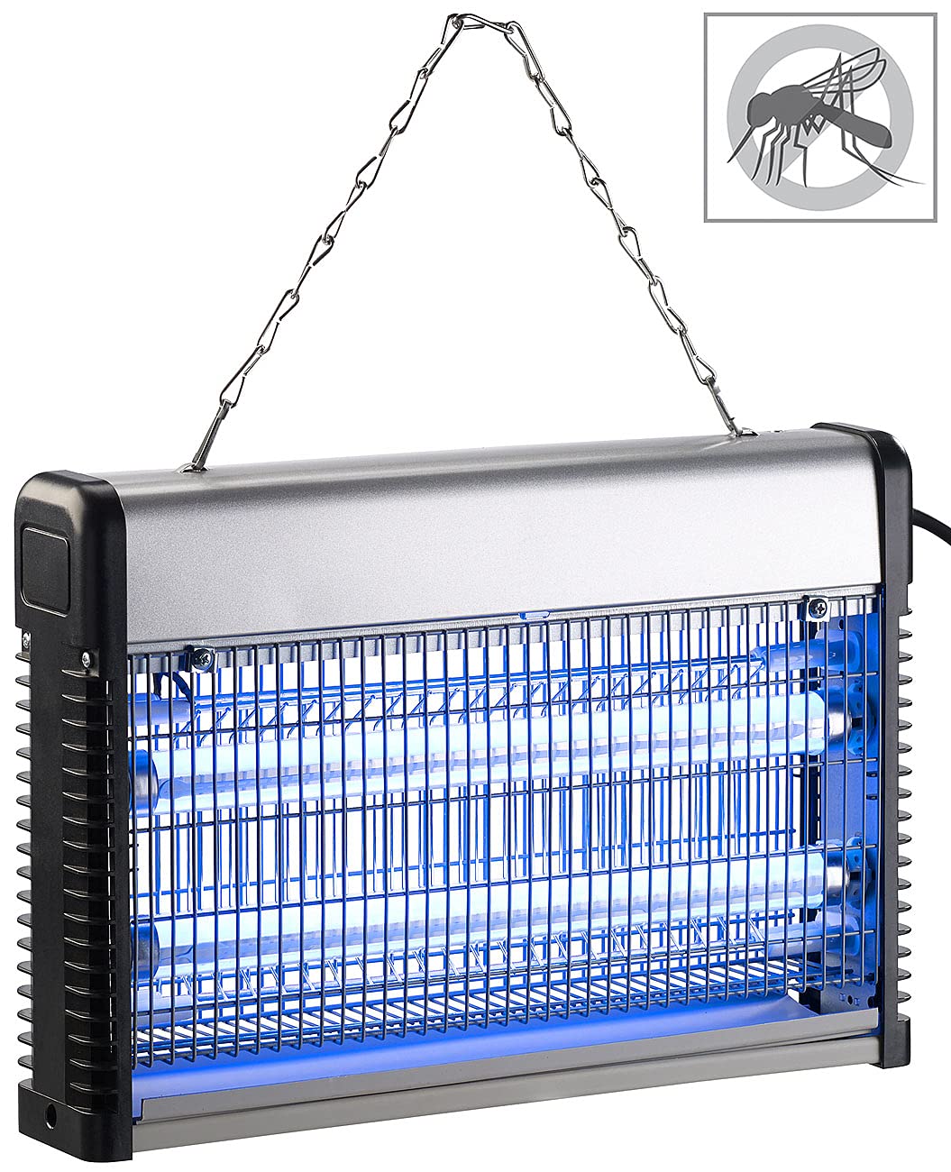 Lunartec Mückenlampe: UV-LED-Insektenvernichter mit austauschbarer T8-LED-Röhre, 14 Watt (Insektenvernichter elektrisch, Elektrischer Fliegenfänger, Kabel)