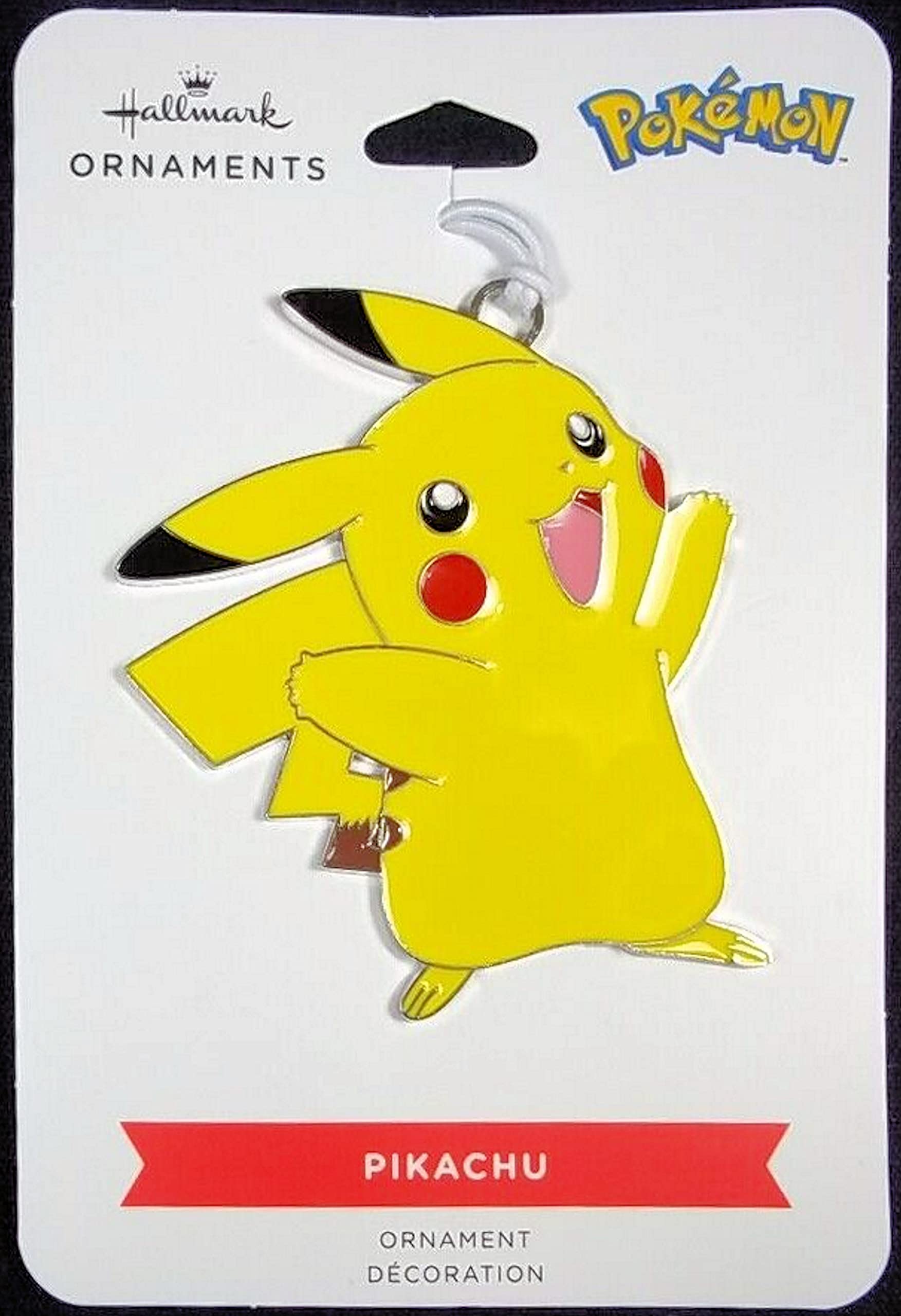 Hallmark Ornaments Pokemon Pikachu Flat Metal Christmas Tree Ornament