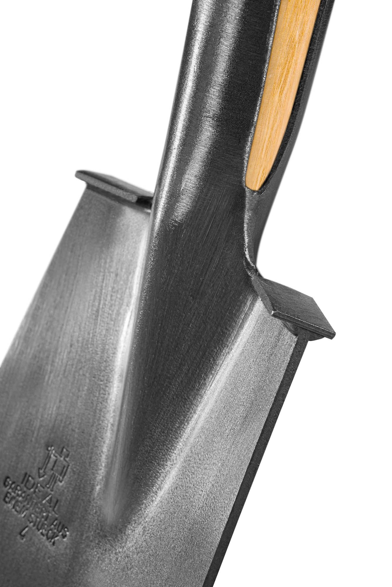 Idealspaten 10080407 – Pala Cuatro Países feinpoliertes Hojas con Mango en T de Fresno 90 x 30 cm, Plata, 40 x 25 x 15 cm