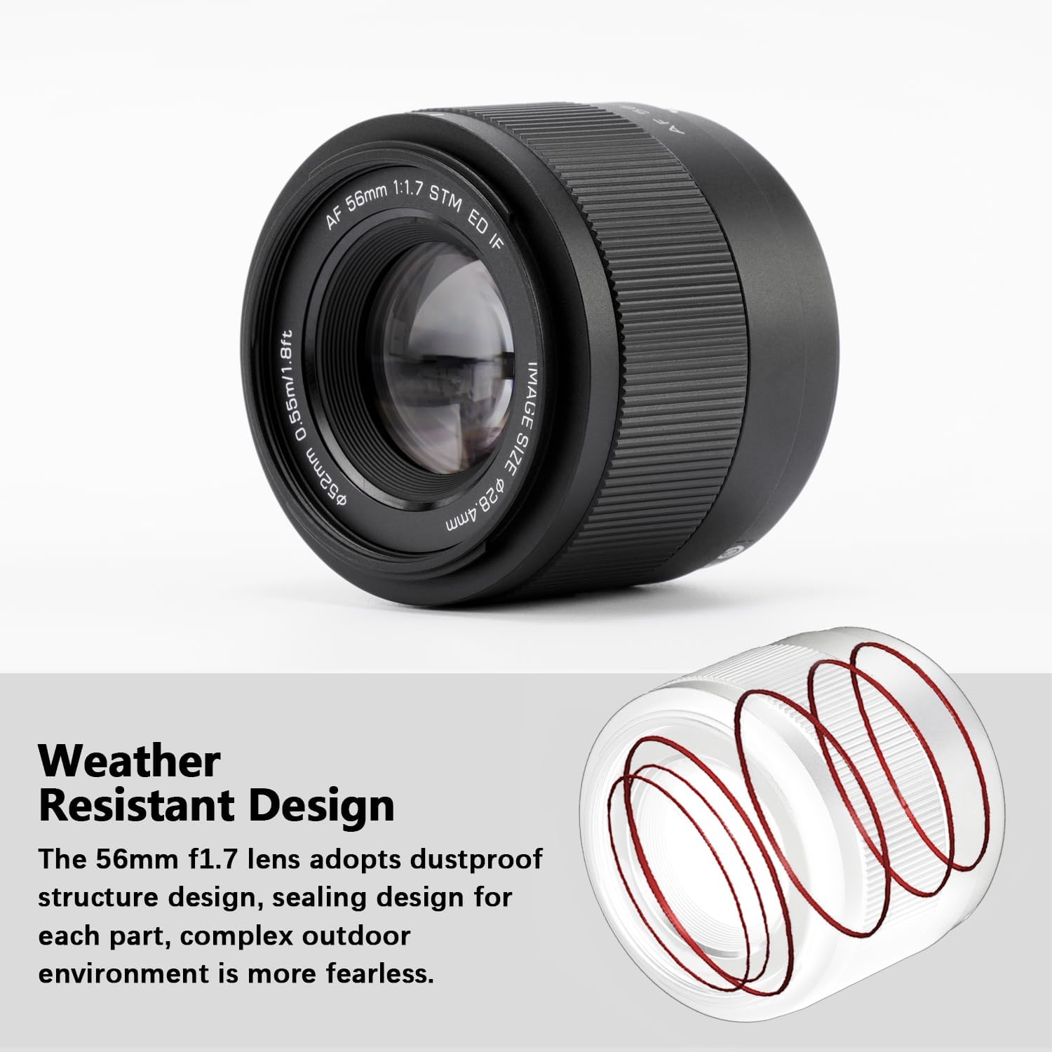 VILTROX 56mm f/1.7 f1.7 Fuji X Mount Lens, APS-C Autofocus Lens for Fujifilm X-T5 X-T4 X-T30 II X-S10 X-T200 X-T30 X-H1 X-H2 X-T3 X-T100