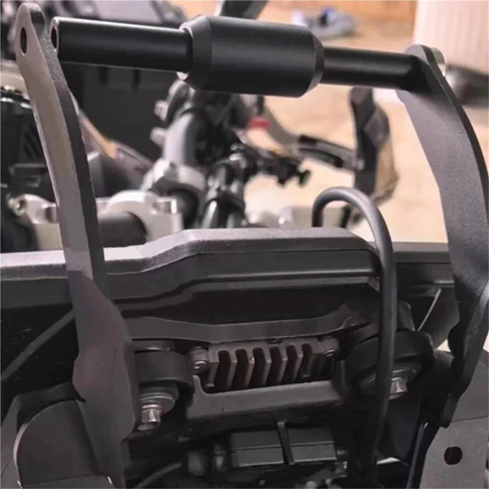 Genérico Soporte De Navegación Motocicleta para Tiger 900 GT/Pro/GT Rally Pro 2024-2026, Extensión para Manillar Teléfono Móvil Golpes Teléfono Soporte Placa(Oro)