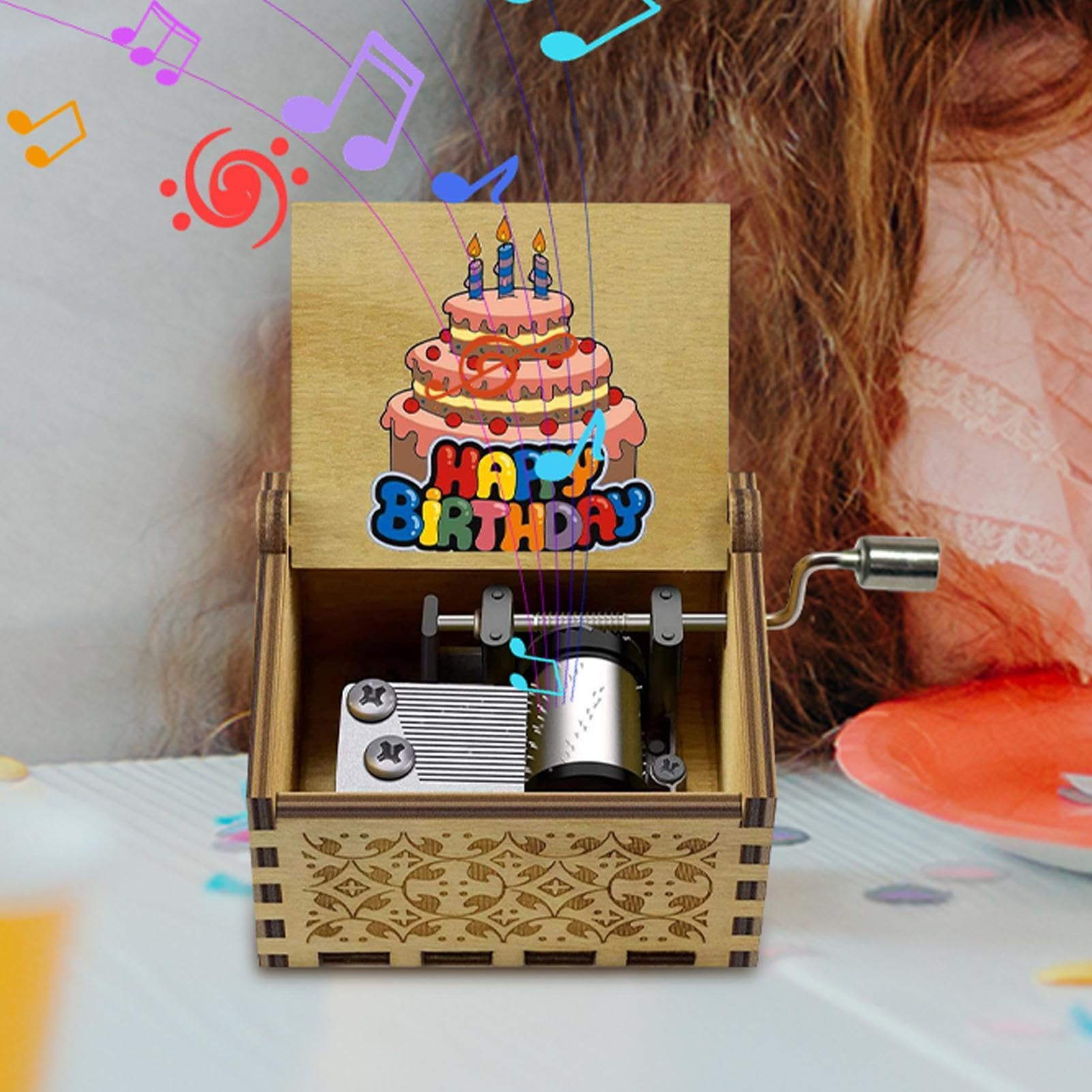 Amazon.co.jp: Gitekain 手 回 し オ ル ゴ ー ル 、Happy Birthdayオ