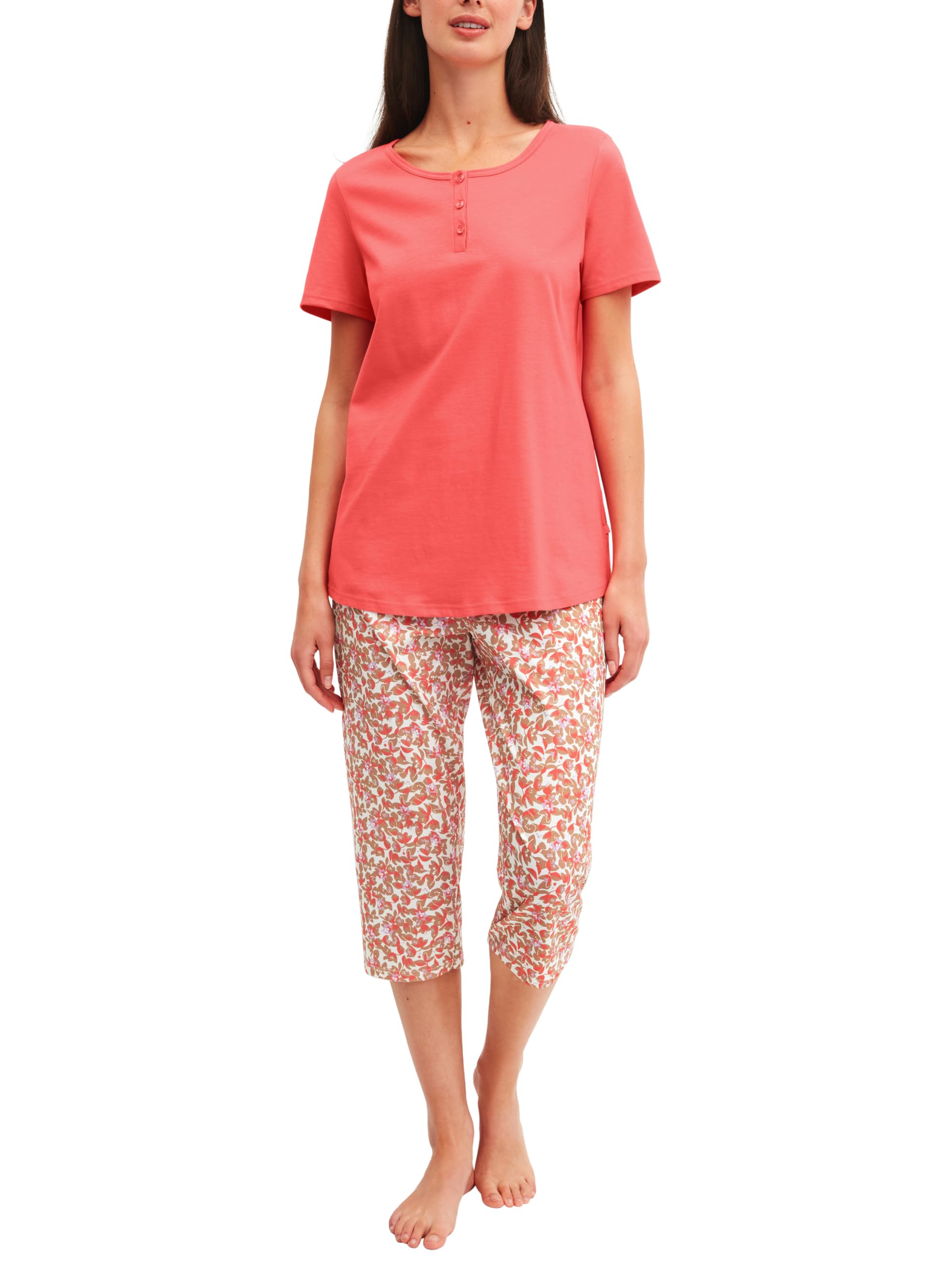 CALIDA Damen Flower Nights Pyjamaset (1er Pack)