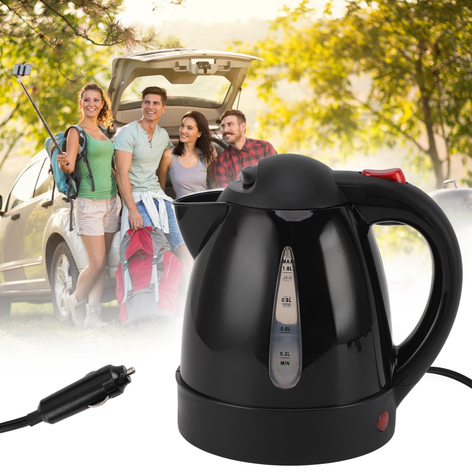 Bouilloire électrique Voiture, Chauffe Eau Portable 24V 1000ml
