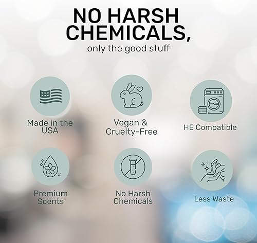 Miniatura 3 de FREY Suavizante y acondicionador de telas líquido natural Suavizante de ropa para ropa Funciona en todas las máquinas + HE Alimentado por