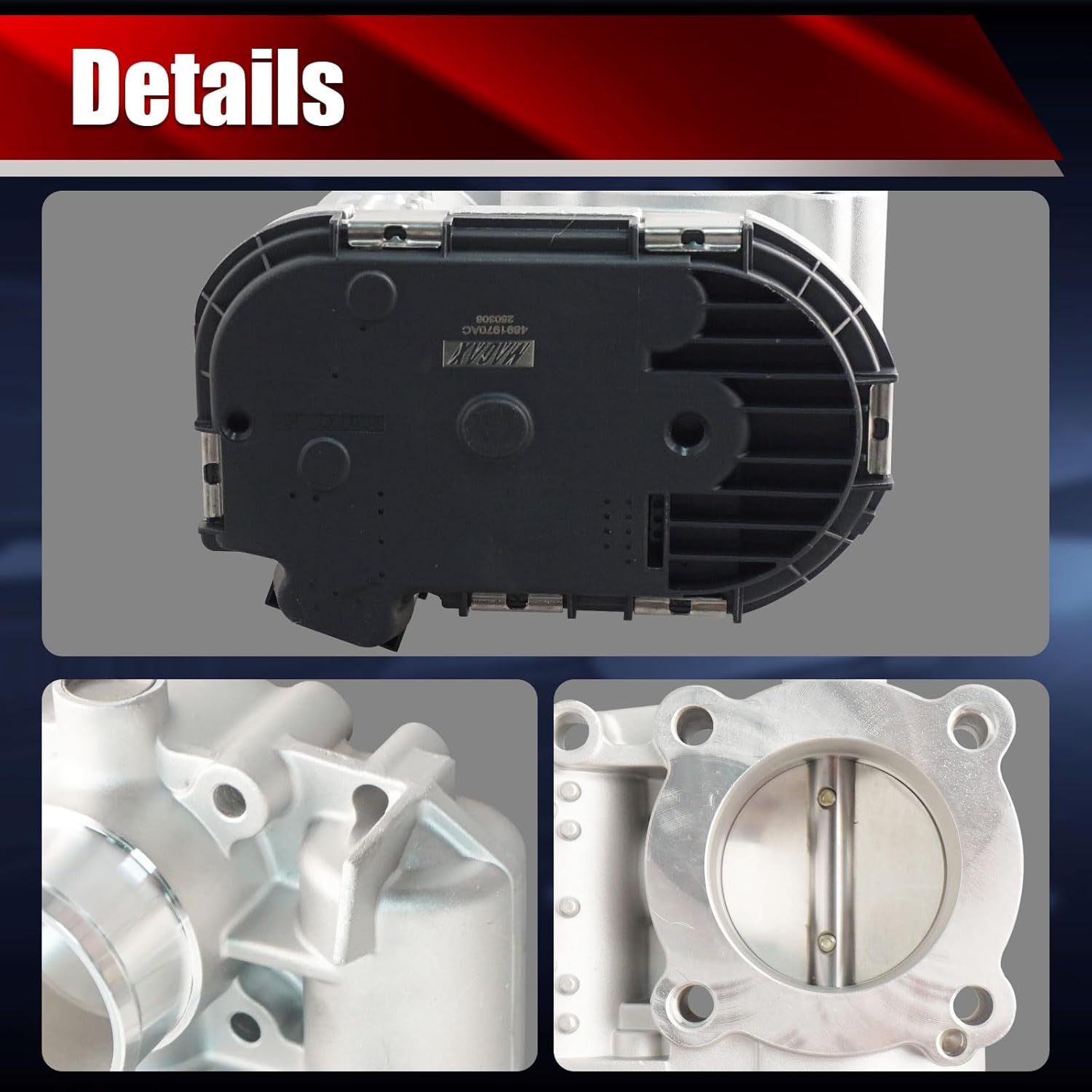 Electronic Throttle Body Assembly 4891970AB Compatible with Chrysler 200 Dodge Dart Fiat 500X Jeep Compass Cherokee Renegade Ram ProMaster City 2.0L 2.4L L4 Replaces S20214 67-7014 TB1247