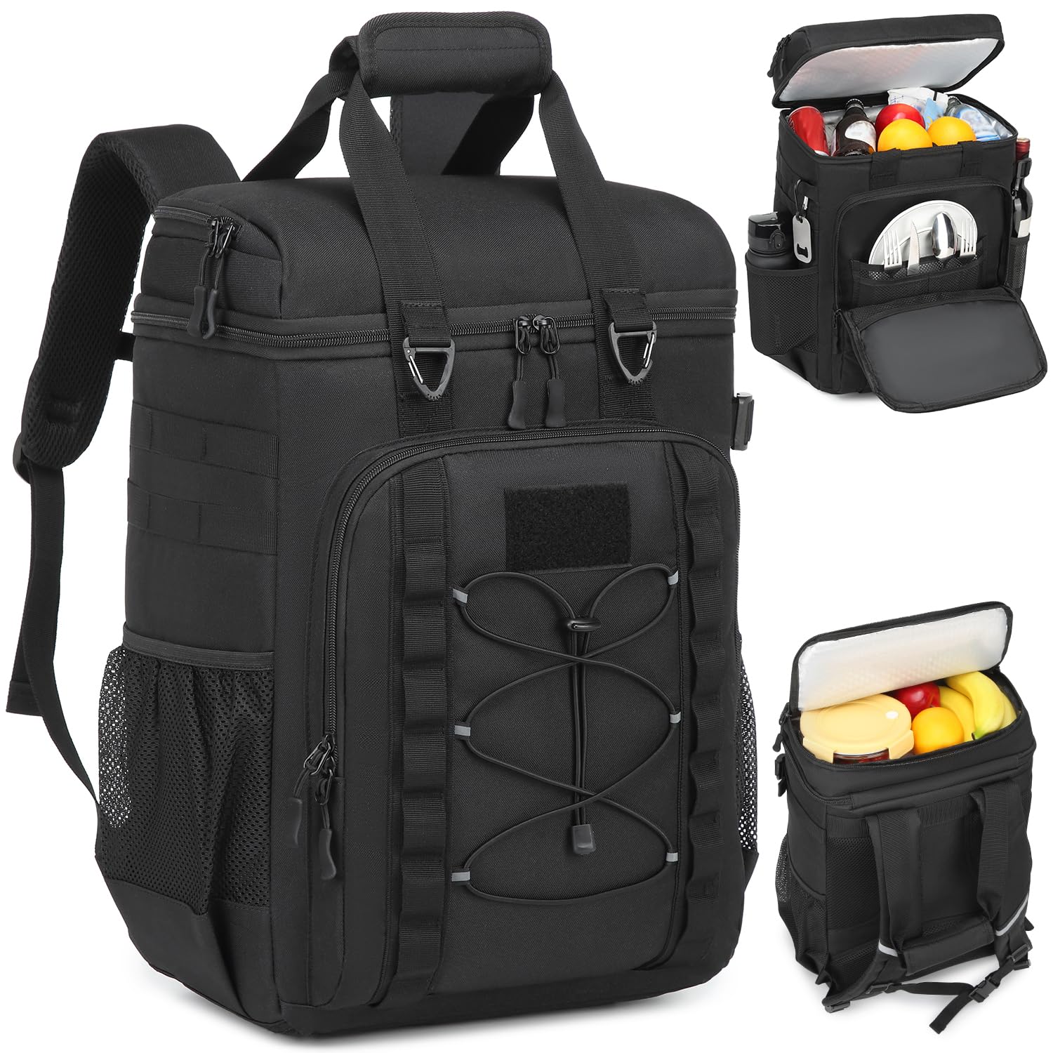 Borsa termica 45 L 42 lattine tattica per picnic spiaggia barbecue campeggio