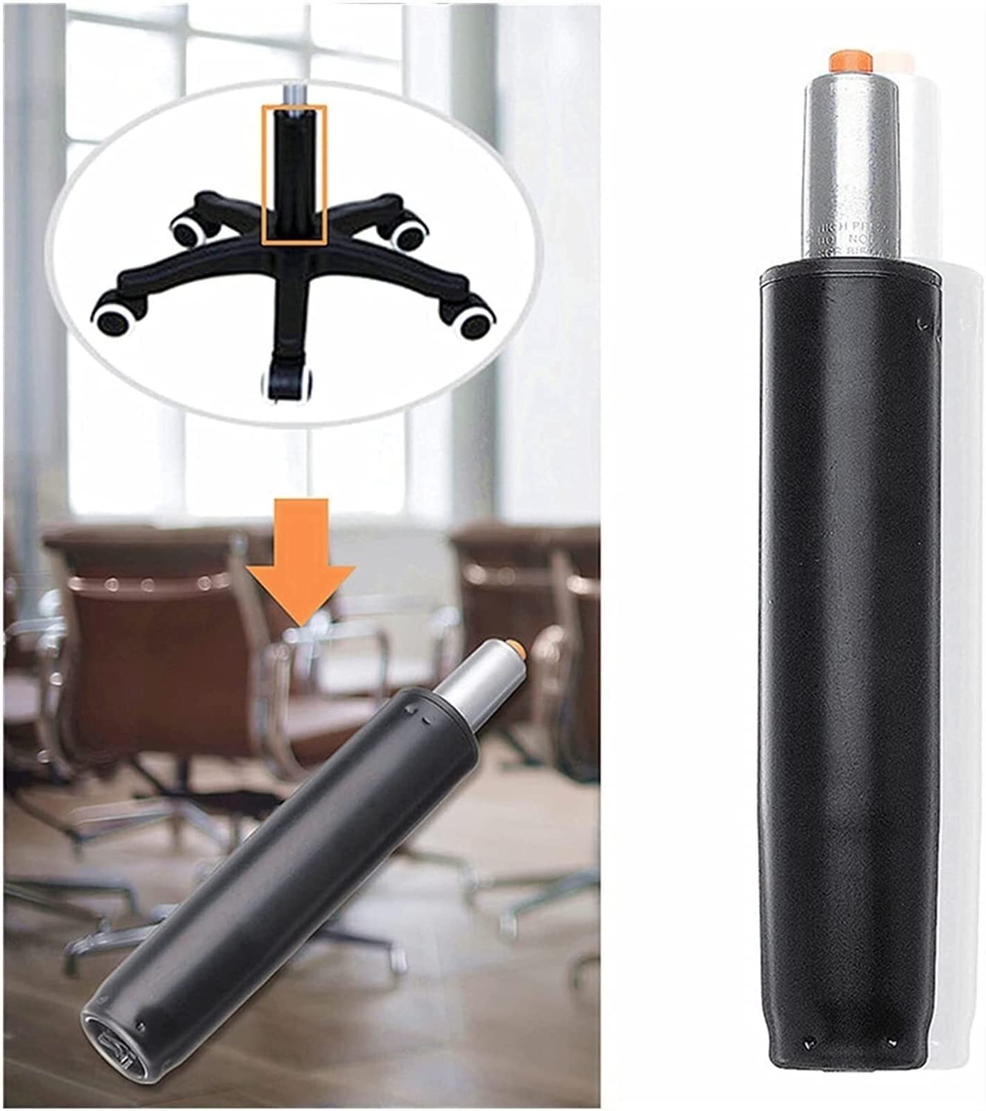 Pistoni a Gas di Ricambio Asta pneumatica Cilindro di Sollevamento a Gas Sedia da Bar Sedia da Ufficio Accessori per sedie da Computer Sostituzione del Cilindro della Sedia