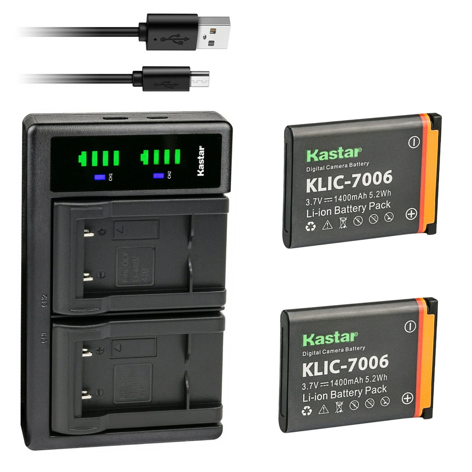 Amazon.com: Kastar 2-Pack LB-012 Battery and LTD2 USB Charger