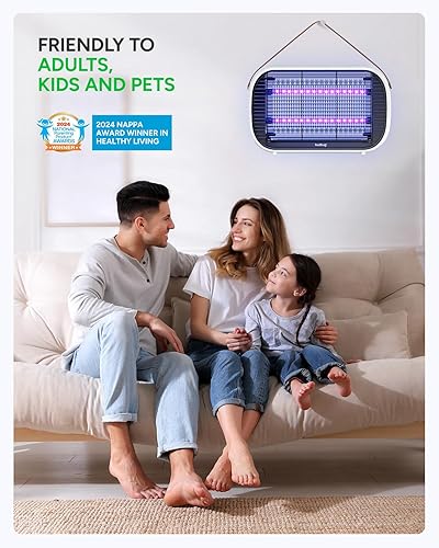 Miniatura 6 de Buzbug Exterminador eléctrico de insectos para interiores, lámpara de 30000 horas de vida útil, moderno y elegante asesino de insectos, trampa para