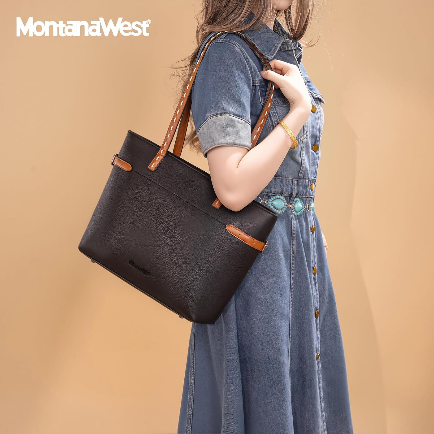 Montana West Minimalist Tote Bag for Women - Large Slouchy Hobo Purse Elegant Shoulder Bag Everyday - Image 2