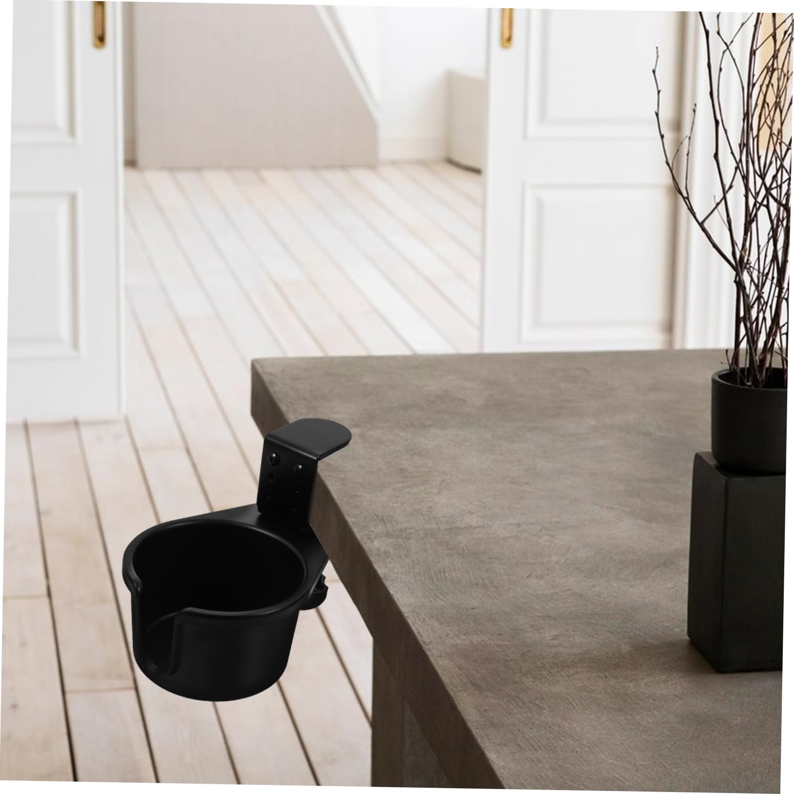 GLEAVI 5piezas Soporte De Bebidas Abrazadera Giratoria Para Mesa Soporte De Taza y Botella De Escritorio Para Oficina y Hogar