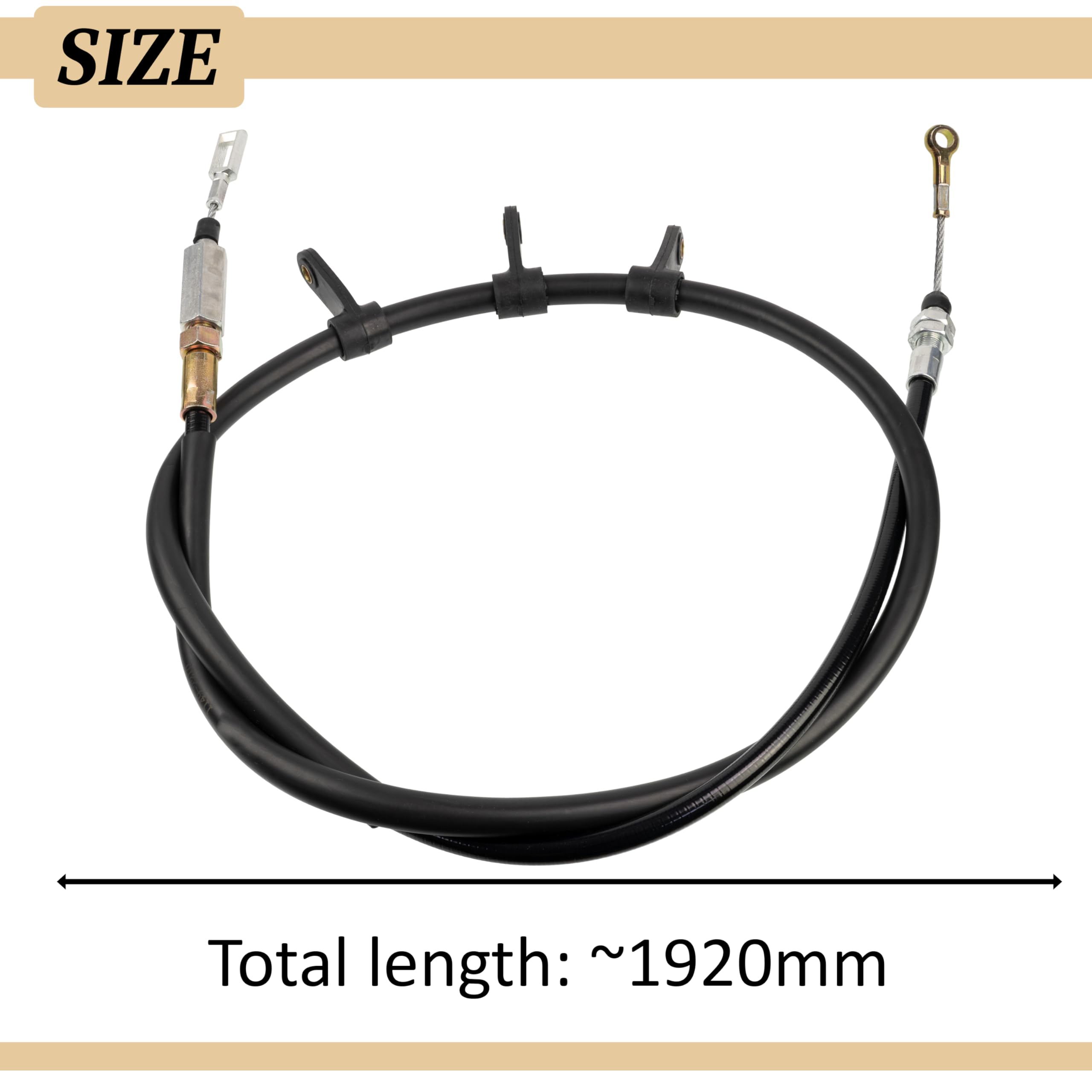 AERZETIX - C71176 - Cable de freno de mano - lado de montaje eje trasero - compatible con números OE 1341023080, 1359245080, 16 432 077 80, 4745 Z9, 4746 47