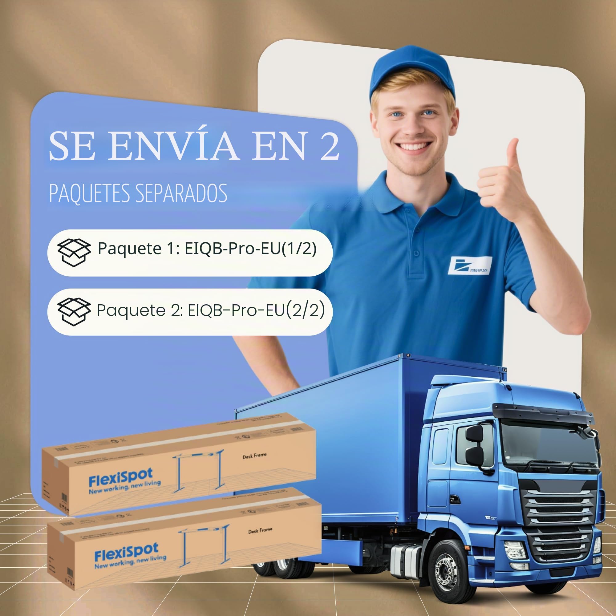FLEXISPOT Escritorio Elevable Eléctrico Marco de Mesa Estructura Escritorio Elevable con 4 Patas, Marco de Acero de Mesa de Comedor y con 2 Motores, con Memoria de 4 Botones- Carga de 150KG,Blanco