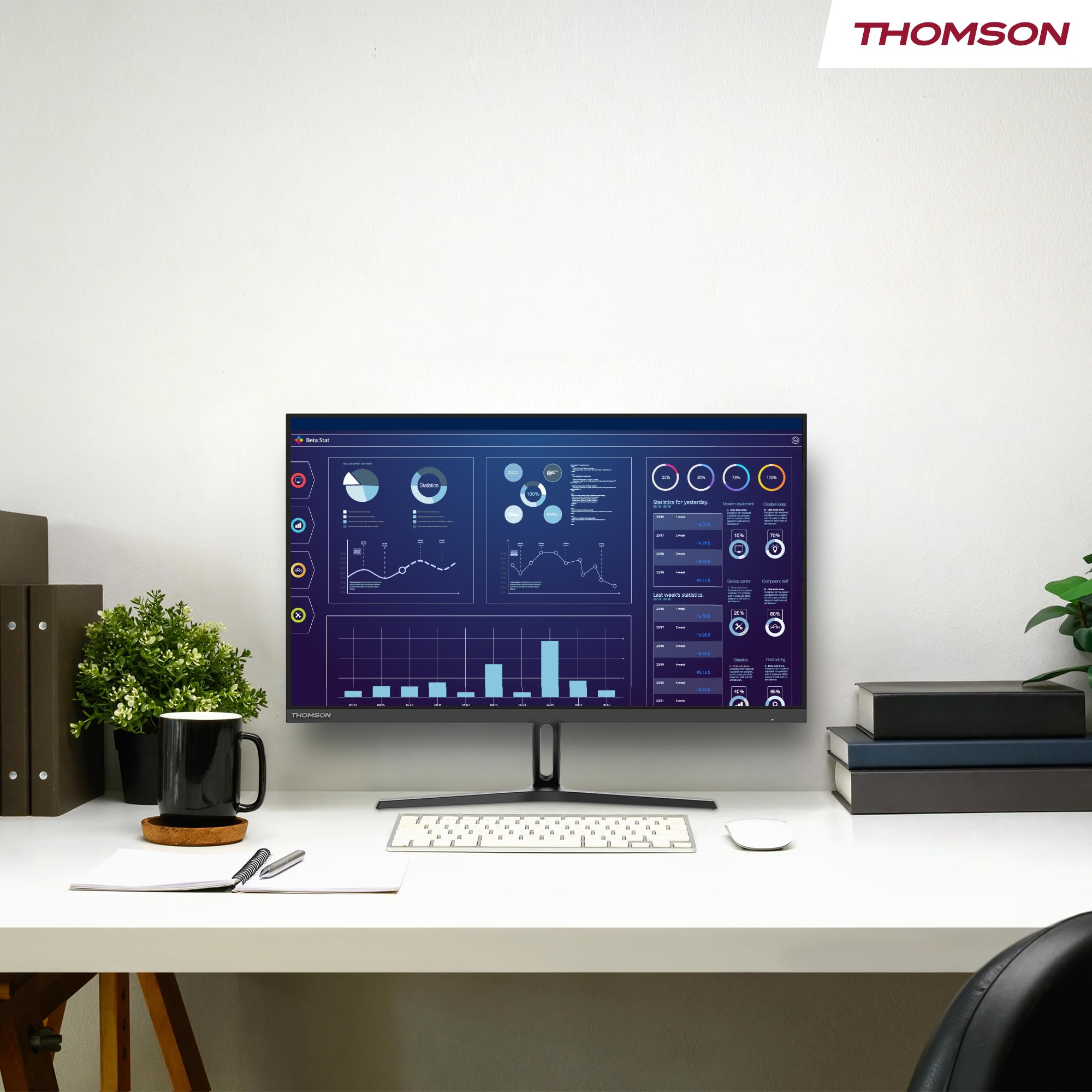 Thomson 27 Zoll (69 cm) Business Full HD Monitor 27" – Bild 3