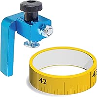 Vista 9 de POWERTEC 71131V Kit de tapa de valla doble en T, cinta métrica adhesiva de derecha a izquierda e inserto de plástico, 1 juego