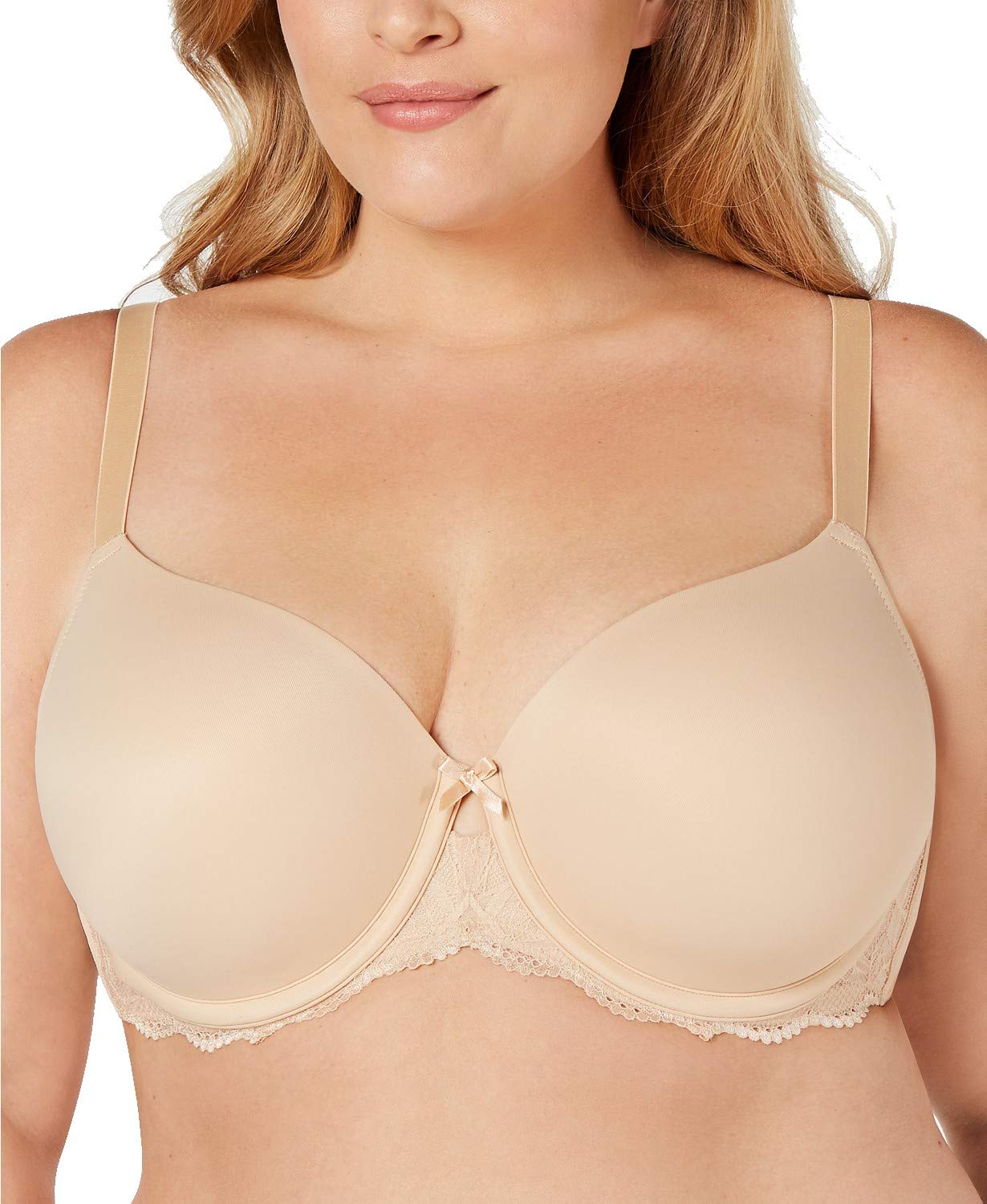 INC International Concepts Women's Plus Size T-Shirt Lace Trim Balconette Bra
