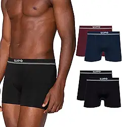 Kit 4 Cuecas Boxer Lupo Microfibra Poliamida Sem Costura Adulto Masculino