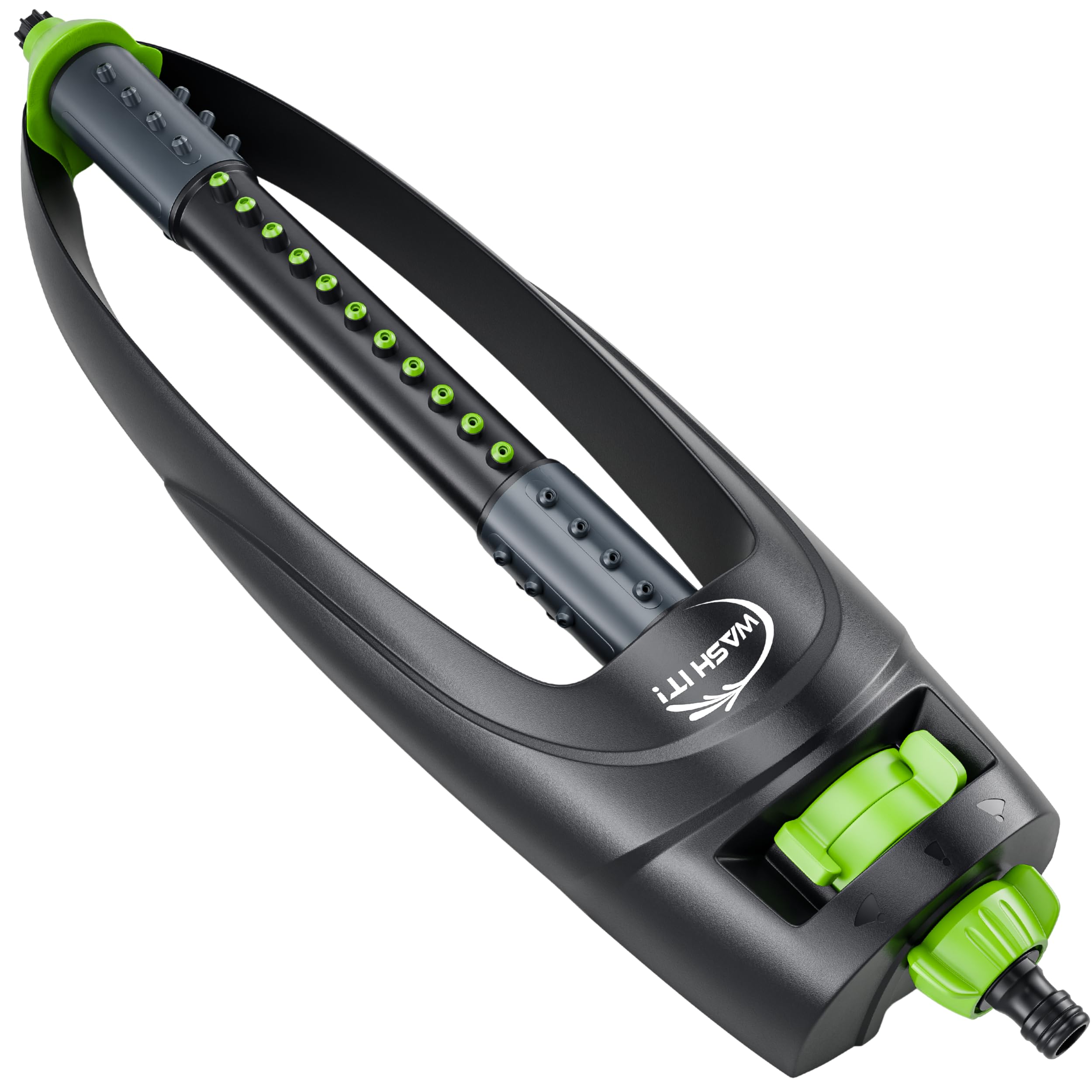 Garden Oscillating Sprinkler Bar with Adjustable Spray Pattern - Adjustable 19 Nozzle Oscillating Garden Sprinkler Hose Attachment - Universal Grass Watering System for Up To 350m² Lawn Coverage