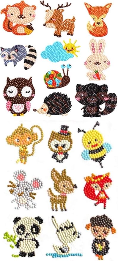 Amazon アロアーラ Aloala ダイヤモンドビーズアート キット Diy 絵画 刺繍 クロスステッチ 動物 セット 知育 学習玩具 おもちゃ