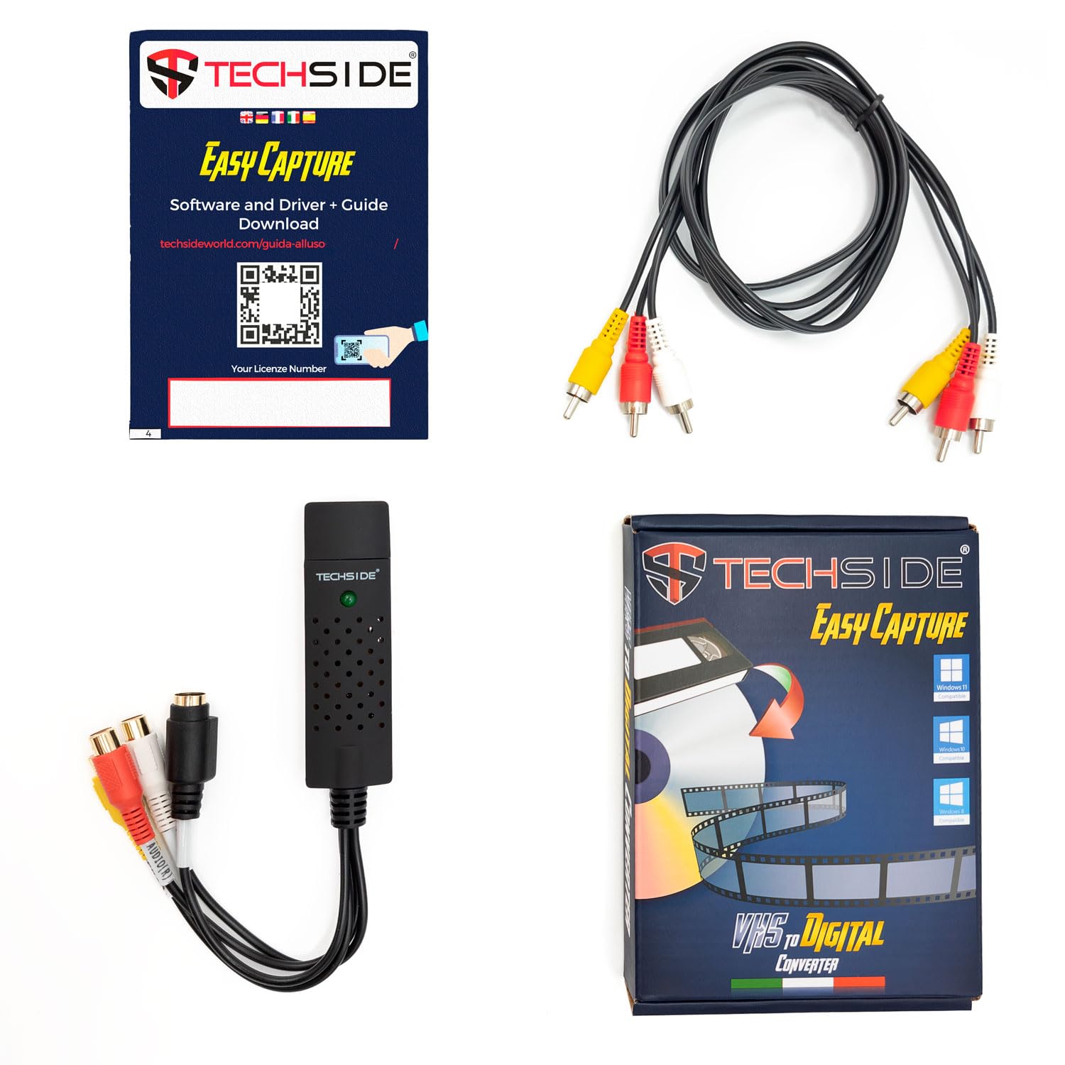 Video Grabber USB Per VHS - Convertitore Analogico-Digitale, Con Software - Foto 4