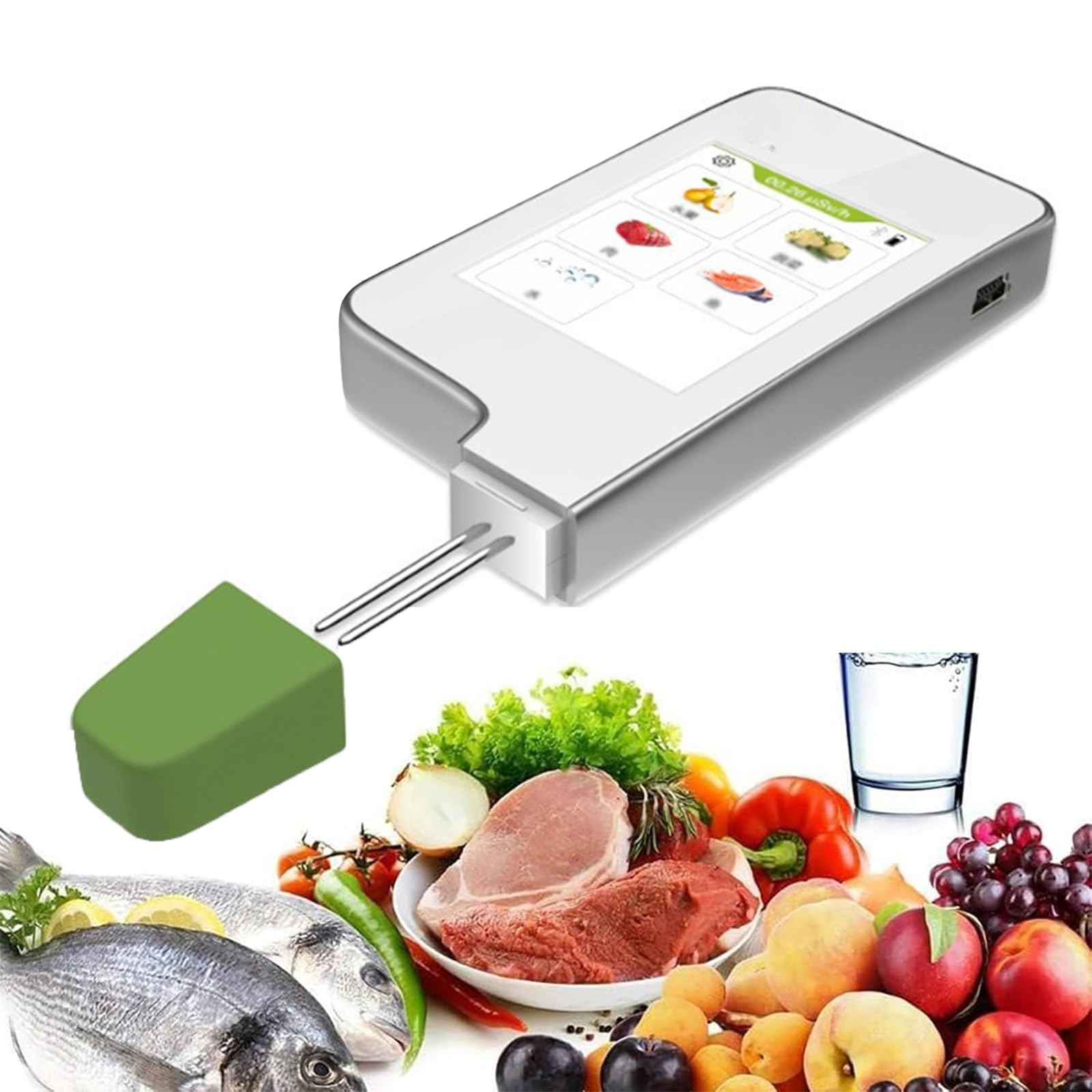 Rilevatore di residui di pesticidi per frutta, verdura, carne e acqua, strumento di test di qualità accurato con gamma 0-9999 mg/kg, essenziale per la sicurezza alimentare
