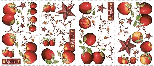 Miniatura 3 de RoomMates RMK1570SCS - Calcomanías de pared para despegar y pegar con manzanas rústicas