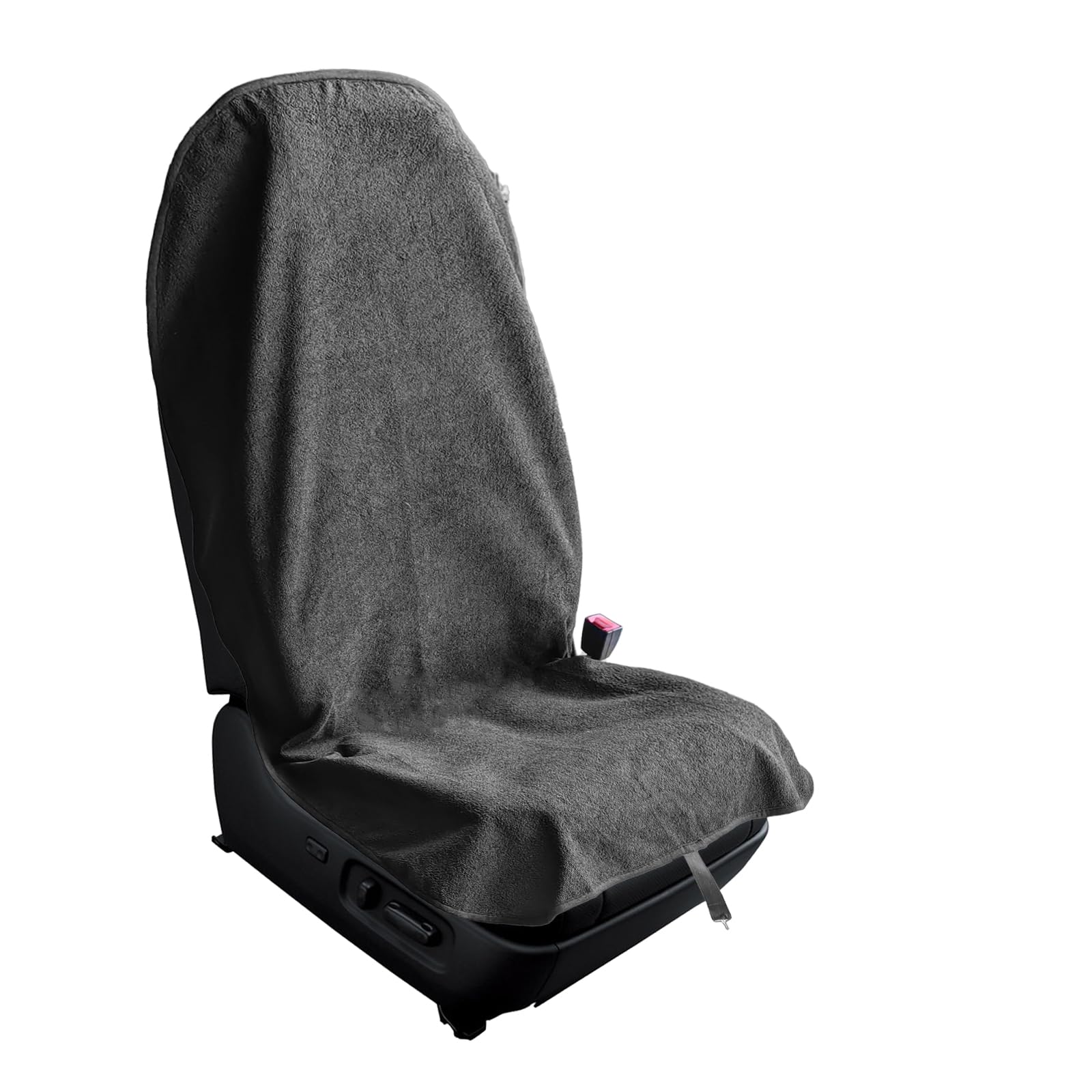 KEVWR Car Waterproof Towel Front Seats Seat Covers, Washable Seat Protector, Fit Beach Swimming Outdoor Sports, Compatible with Most Cars Trucks Suvs Car (Black)
