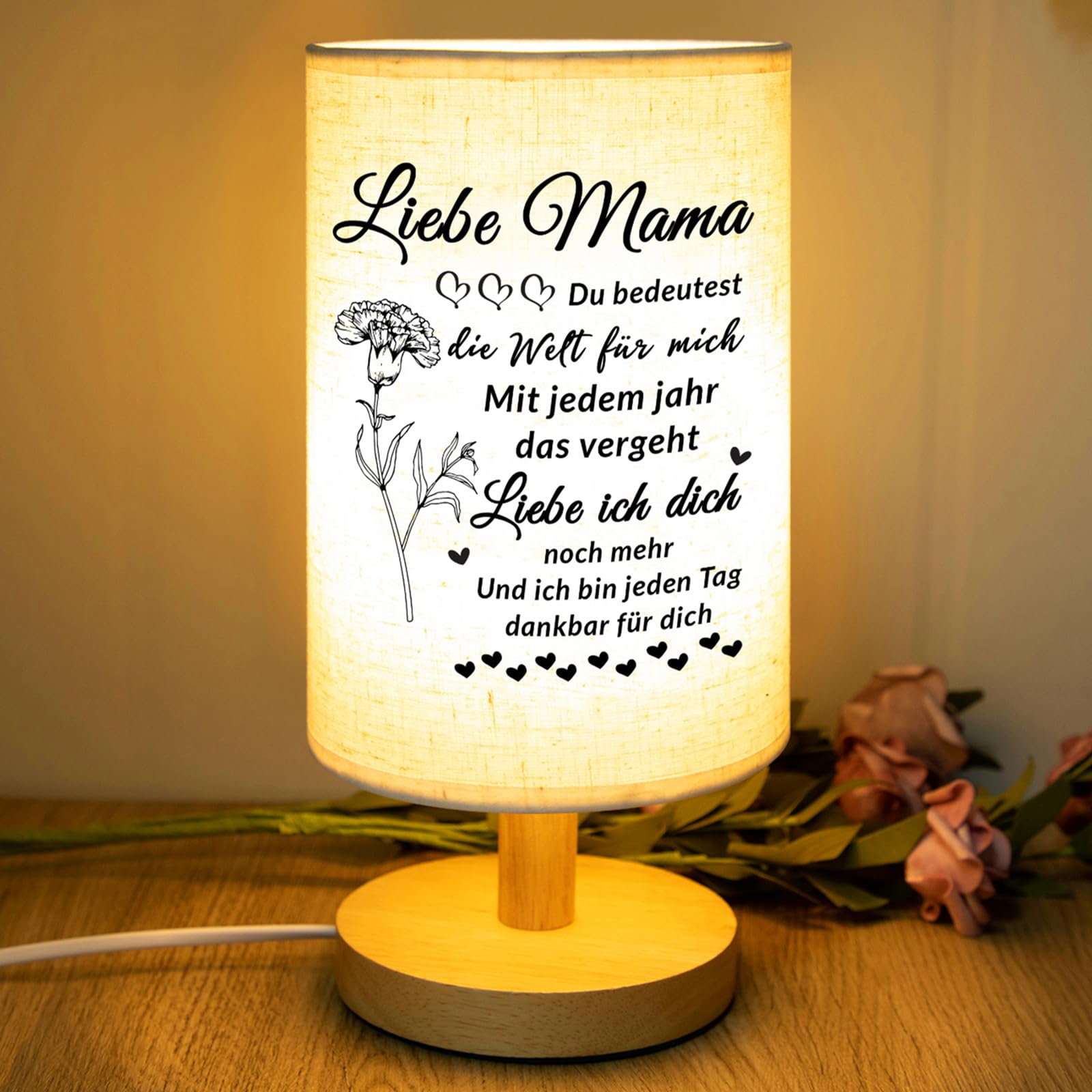 PRSTENLY PAPA MAMA Tischlampe Geschenke