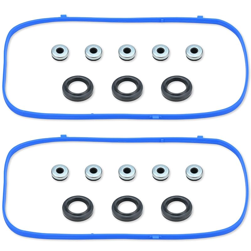 Jogo de juntas da tampa de válvulas Armker VS50607R para Honda, Acura e Saturn V6 – 1 conjunto