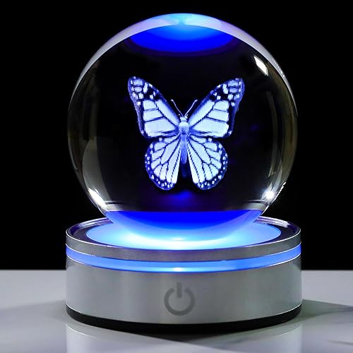 Miniatura 11 de Movdyka Bola de cristal 3D de colibrí, regalos para mujeres y hombres, adorno de colibrí de vidrio, figura de animales, decoración del hogar