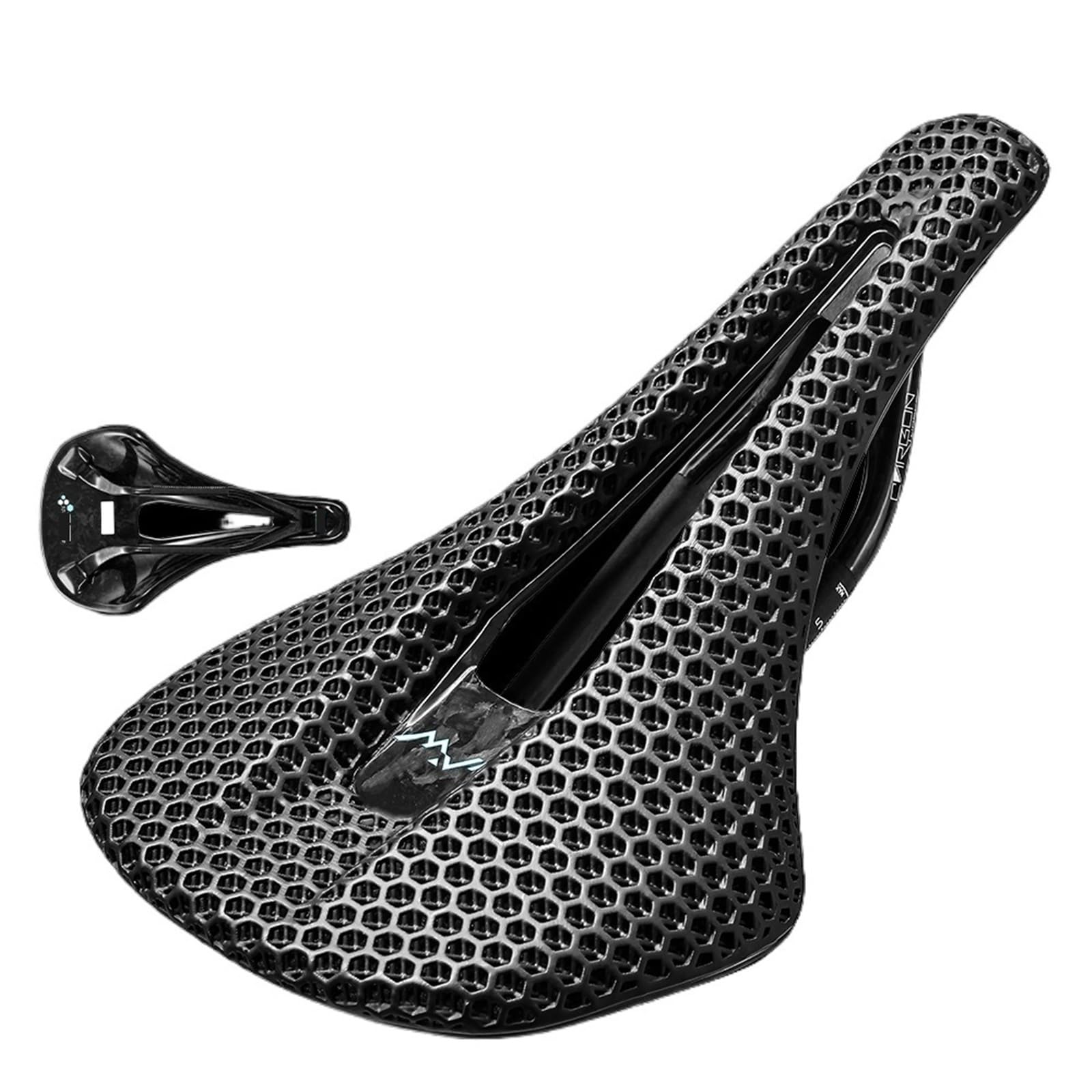 Generico Compatibile for RYET Sella Full Carbon Stampata in 3D 140mm Super Leggero 165g Cuscino del Sedile for Bicicletta da Corsa MTB da Strada,Componenti