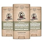 Dr. Squatch Natural Deodorant for Men - Odor-Squatching Aluminum Free - Birchwood Breeze (2.65 oz, 3-Pack)