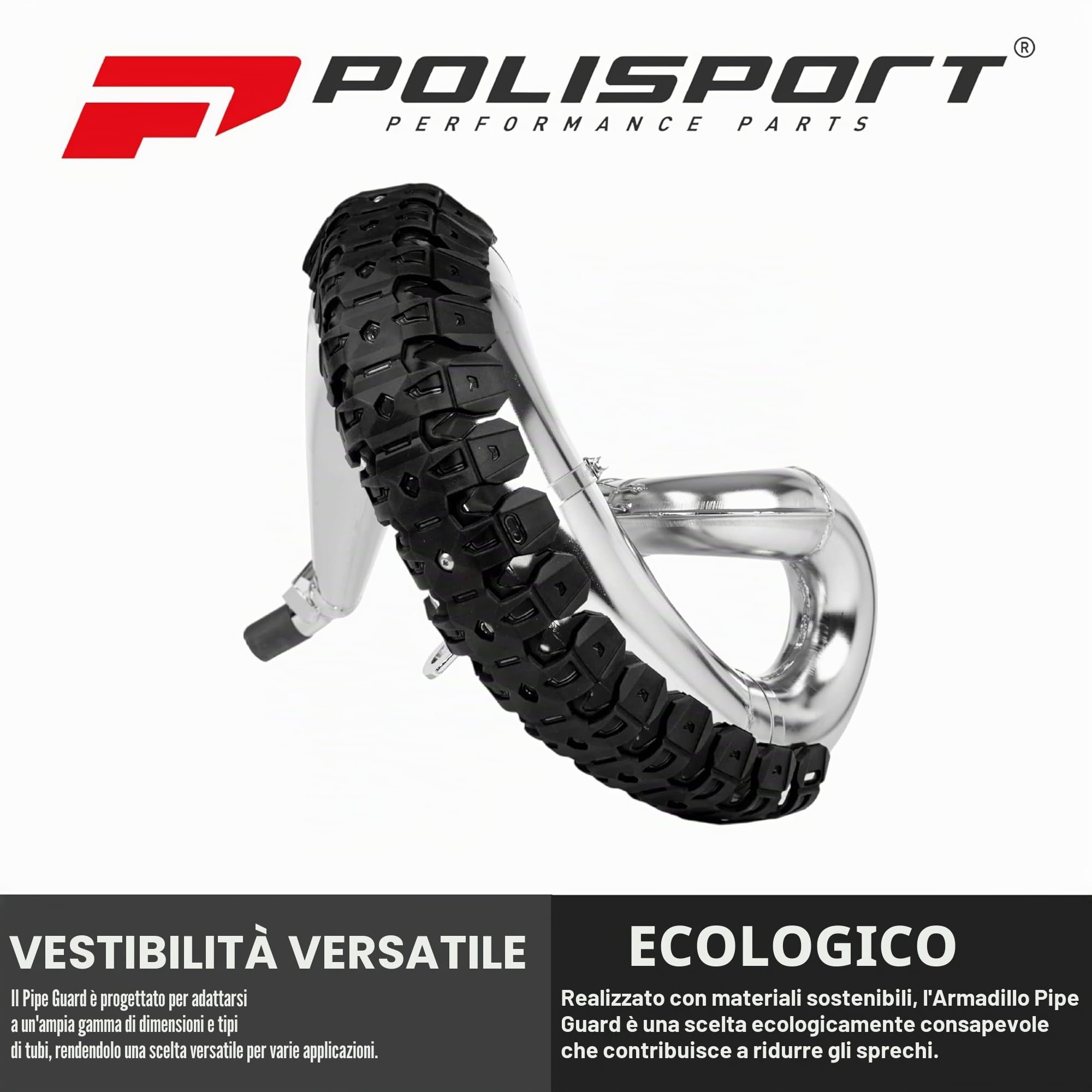 Pipe Guard Armadillo Blk