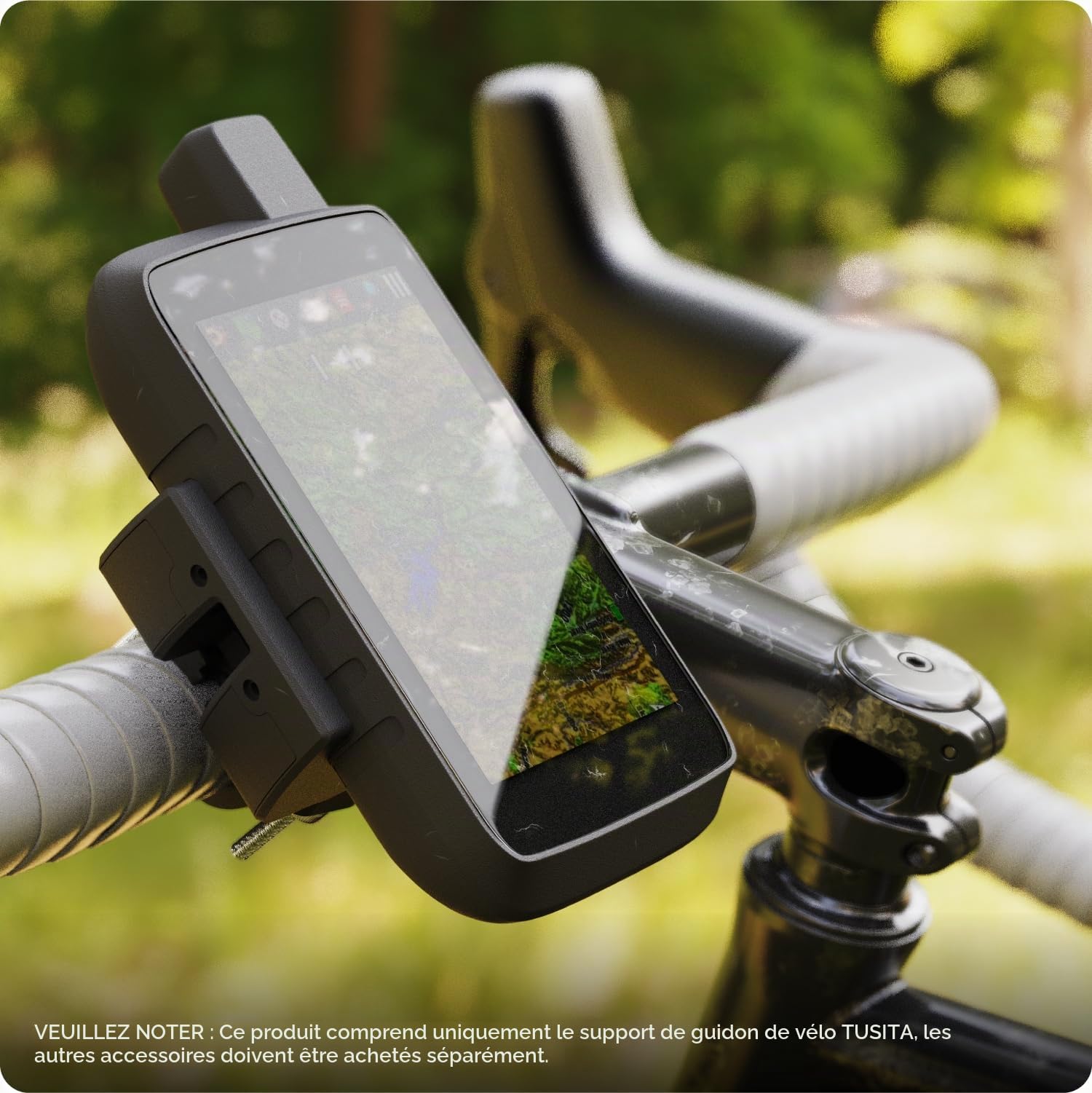 TUSITA Support GPS pour Vélo Compatible avec Garmin Montana 700 700i 710 710i 750i 760i - Accessoires pour Guidon