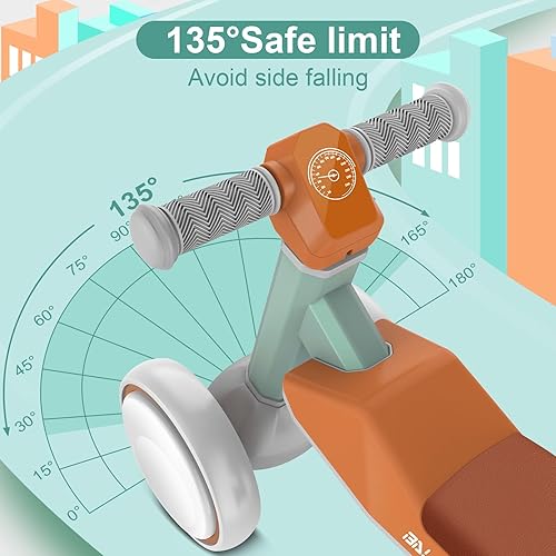 Miniatura 4 de Bicicleta de equilibrio para bebés para niños y niñas de 1 año  Primera bicicleta para niños pequeños con iluminación colorida, juguete seguro de 4