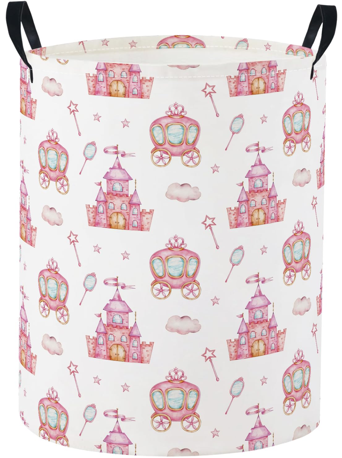 Baby Laundry Basket Baby Nursery Hamper Kids Laundry Basket Toy Storage Bin for Boys Room Decor Gift Baskets for Bedroom Bathroom(Castle)