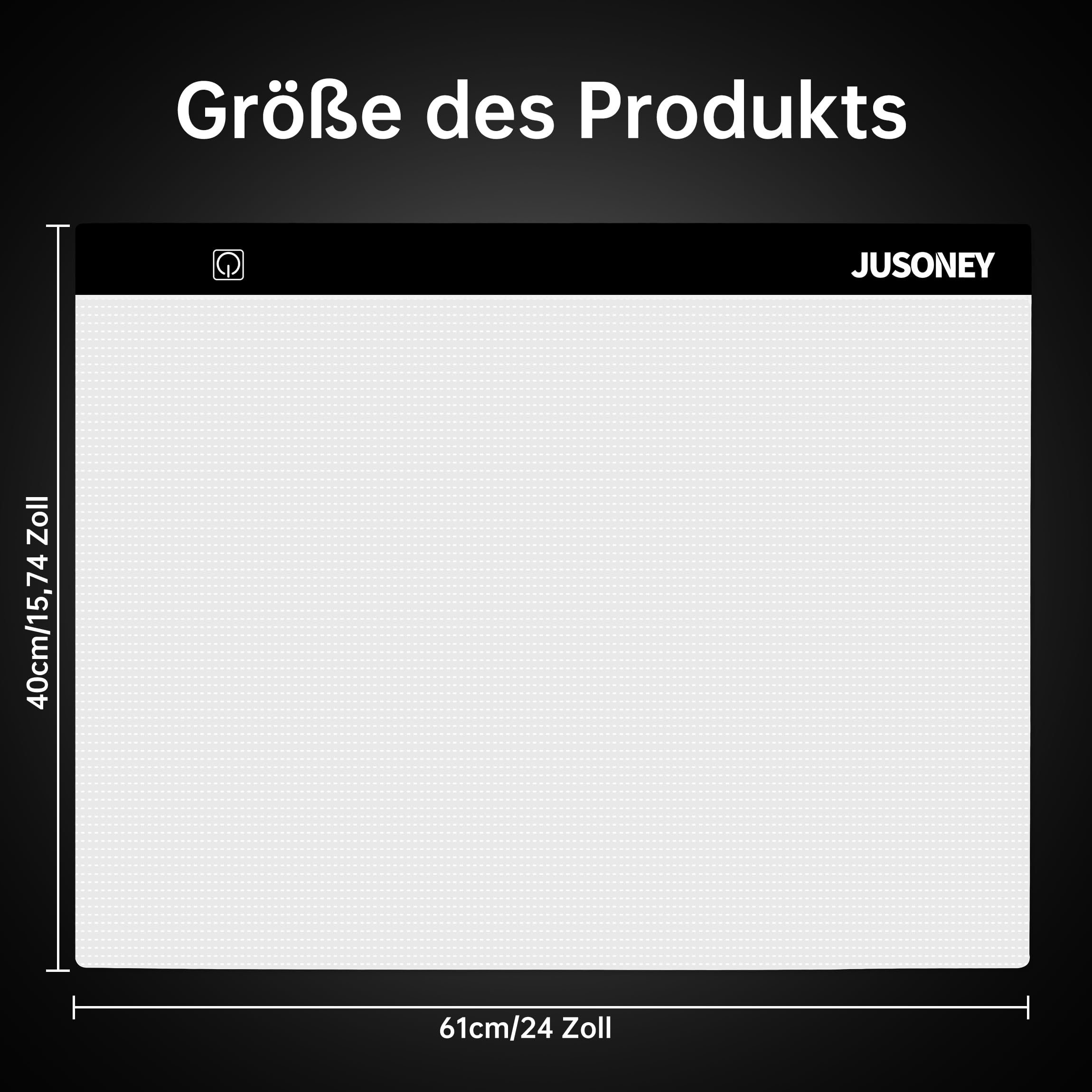 JUSONEY Diamond Painting Leuchttisch A2 Light Pad Zubehör Zeichentisch zum Zeichnen Skizzieren Malen Animation mit 4 Befestigungsclips