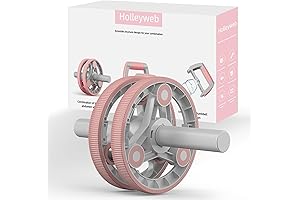 Elevens Ab Roller Wheel, 14-in-1 Exercise Equipment in Pink for Sculpting Abs at Home