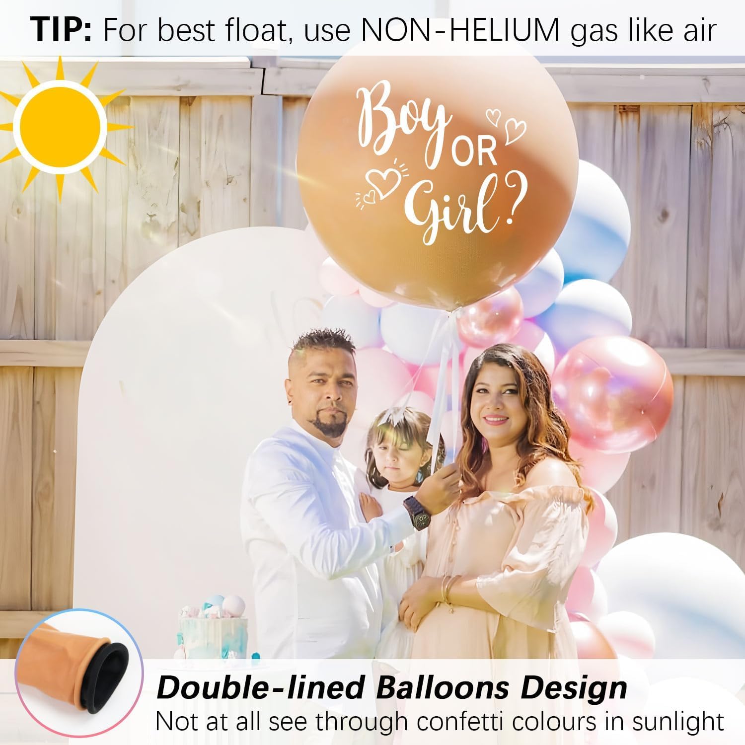 Heboland Gender Reveal Balloon Boy or Girl - Image 2