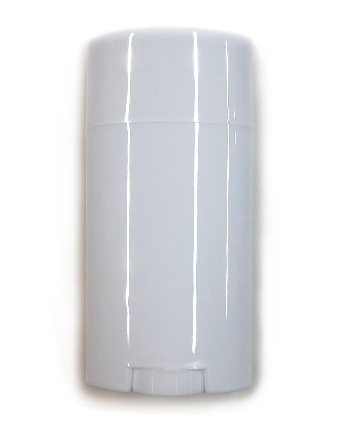 Empty Deodorant Containers - Twist-up, Recyclable, DIY Empty Deodorant OVAL Tubes, Top-Fill 2.5 OZ (25-Pack, White)