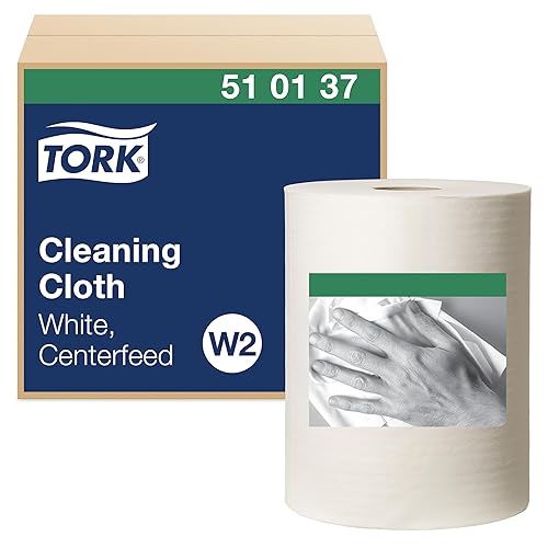 Tork Paño de limpieza Blanco W2, reutilizable, 1 x 500 Paños, 510137
