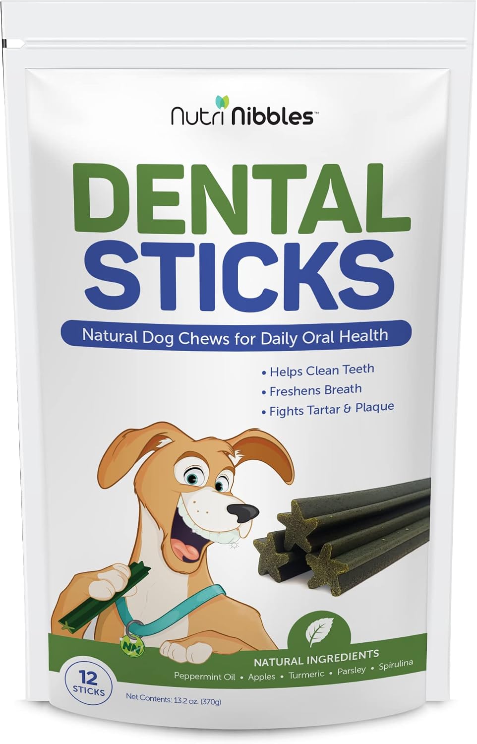 Dental Chews Sticks for Dogs Natural Treats Freshens Breath, Cleans Teeth and Fights Tartar and Plaque for Optimal Oral Health with…