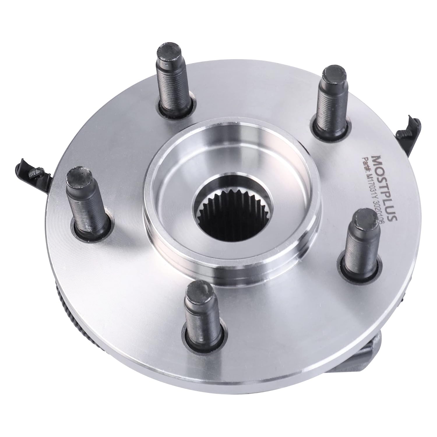 MOSTPLUS Front Left Side Wheel Hub Bearing Assembly 513176 Compatible for 2002-2007 Jeep Liberty 5 Lugs W/ABS