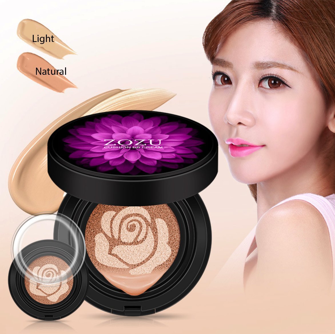 BB Cream CC Moist Air Cushion Compact Cover Foundation+