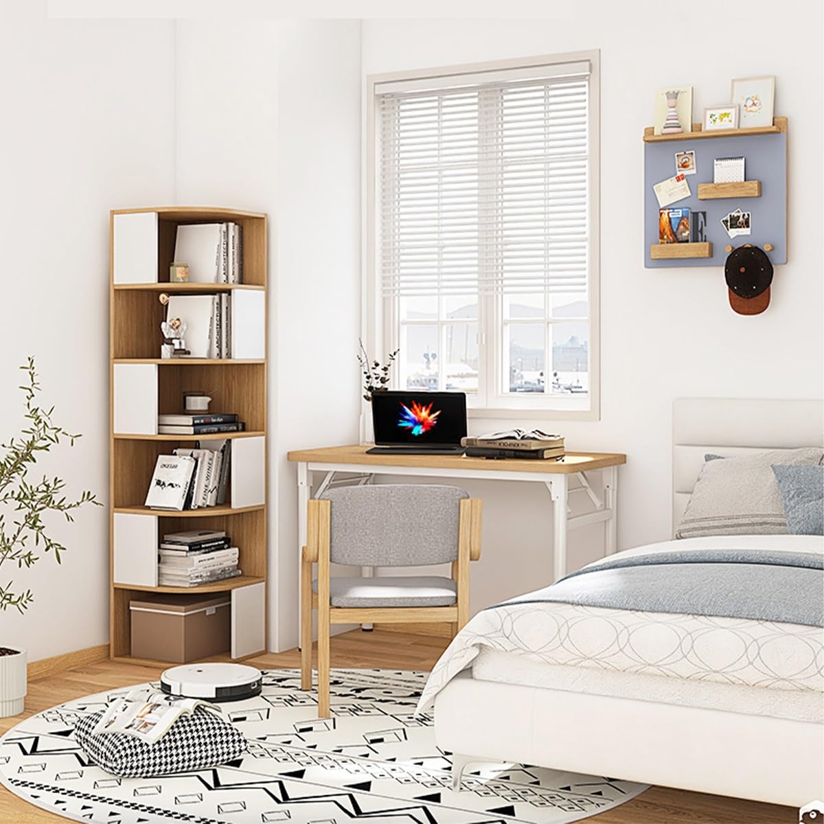 コーナーキャビネット コーナー本棚 多層シンプルな多機能収納ラック Amazon｜コーナーキャビネット コーナー本棚 多層シンプルな多