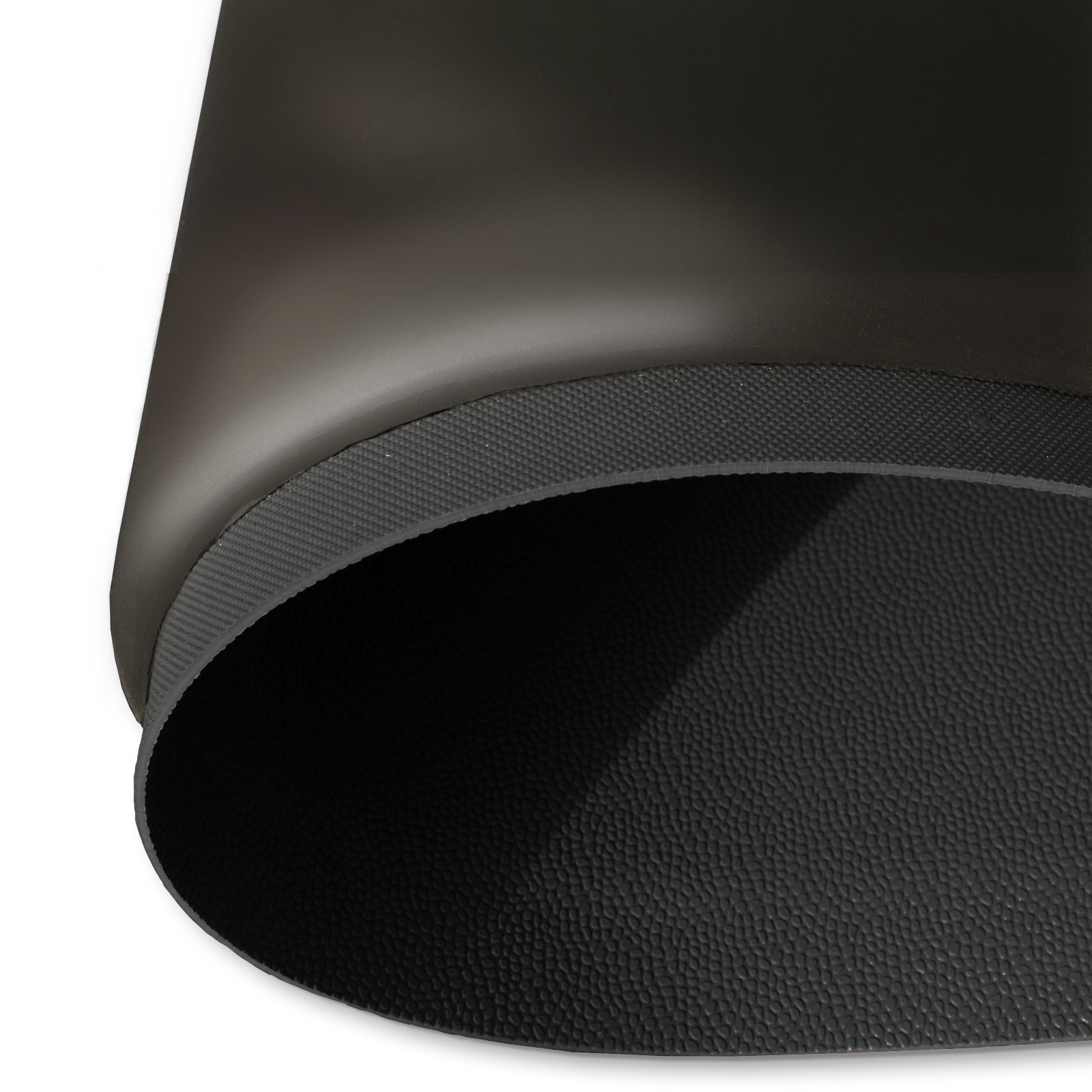 Tappeto Gomma Antiscivolo - Tappeto Antifatica Ergonomico, Antistatico per Postazione Lavoro Industriale, Officina | Superficie Granulata, in 3 Colori - 60x90 cm - nero