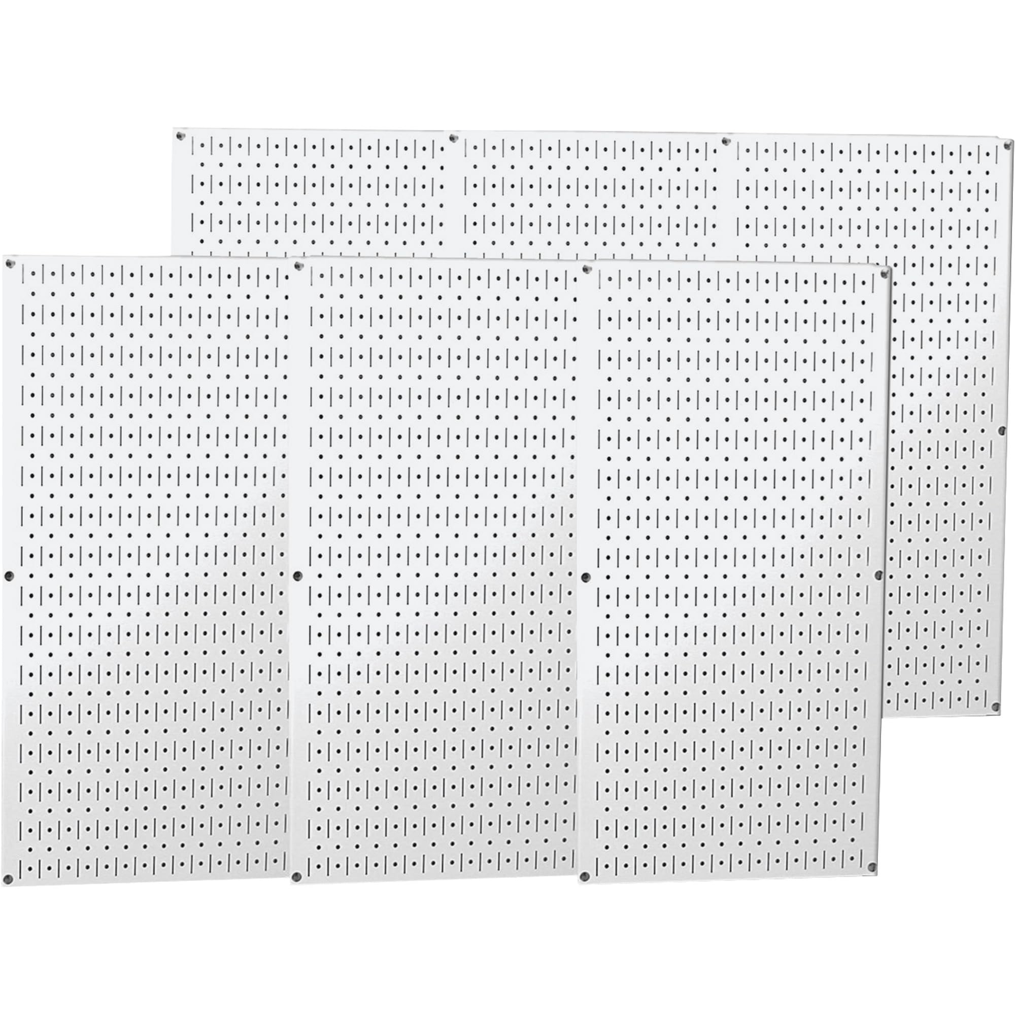 Wall Control, 35-P-3296WH, Pegboard, Round, 32 In. H, 96 In. W, White